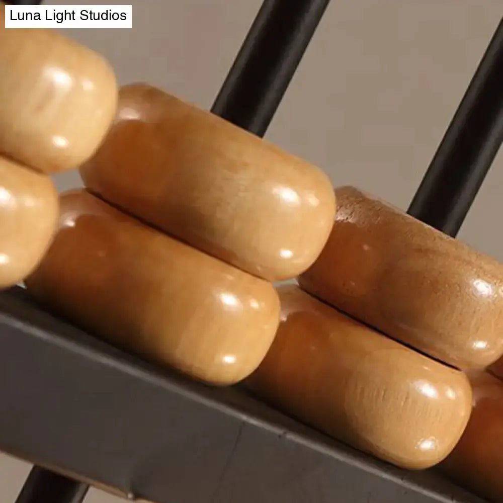 DecorBites™ Metallic 3-Head Abacus Pendant Light for Restaurants and Decor