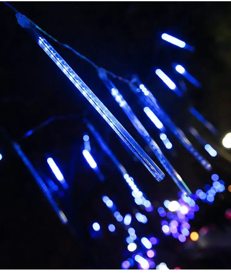 DecorBites™ Meteor Shower LED String Lights for Outdoor Decor