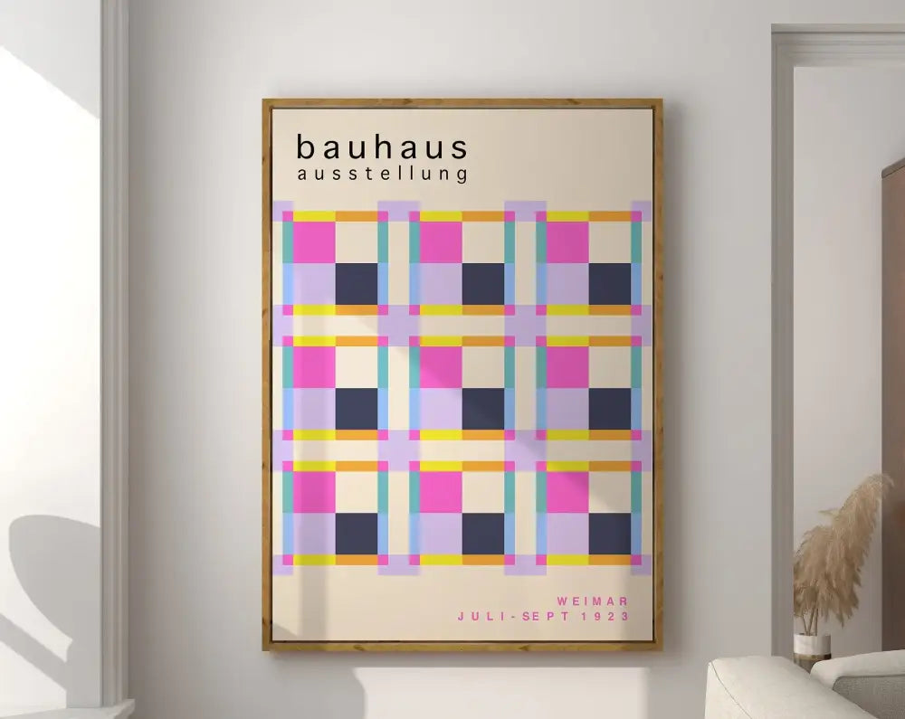 DecorBites™ Mid Century Geometric Canvas Wall Art