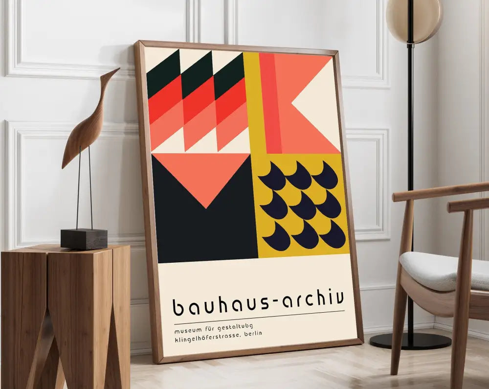 DecorBites™ Mid Century Geometric Canvas Wall Art