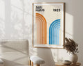 DecorBites™ Mid Century Geometric Wall Art Print