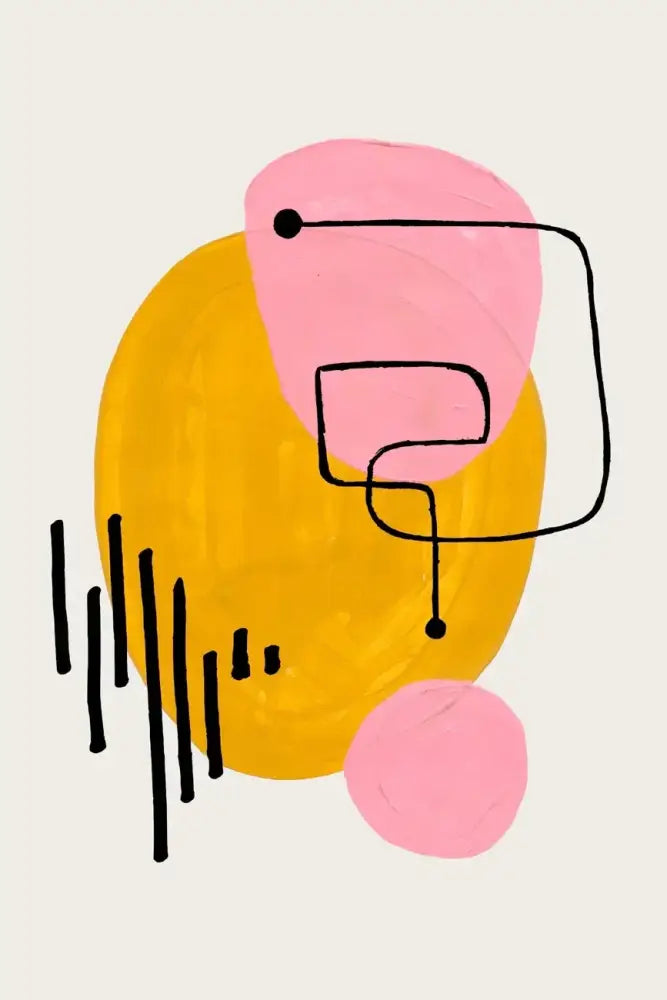 DecorBites™ Mid Century Watercolor Brush Strokes Canvas Print