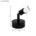 DecorBites™ Mini Aluminum LED Spotlight Wall Lamp - Contemporary Style, Black/White, with/without Switch - White/Warm Lighting