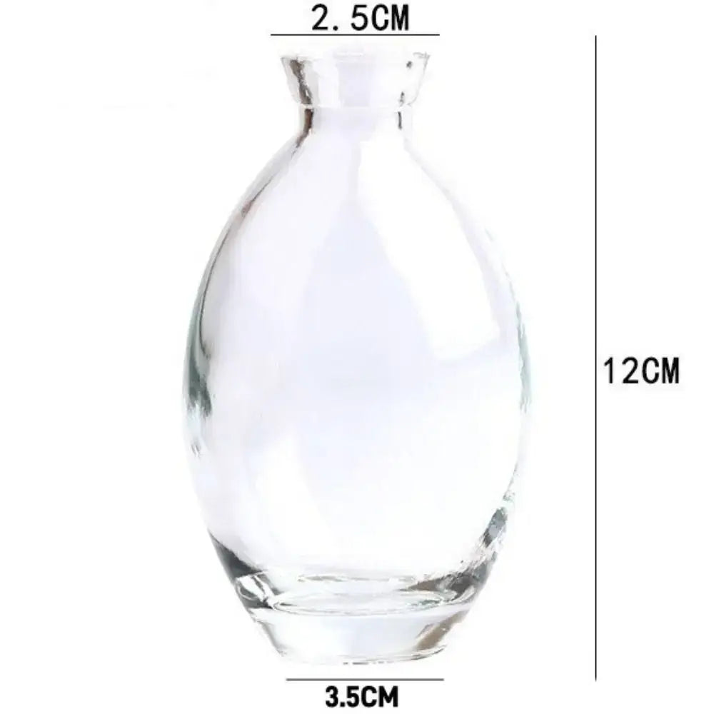 DecorBites™ Mini Glass Flower Vase for Home Decor