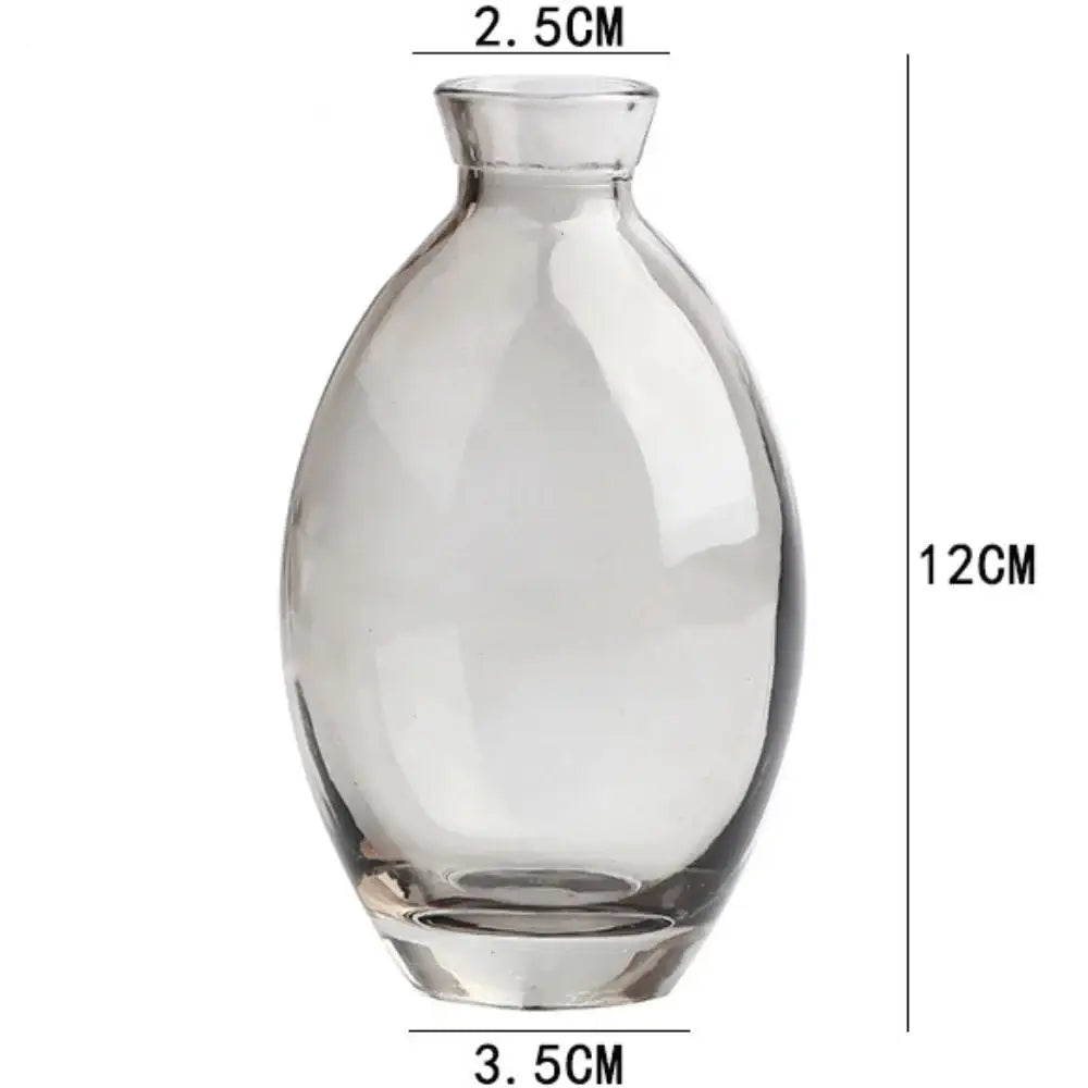 DecorBites™ Mini Glass Flower Vase for Home Decor