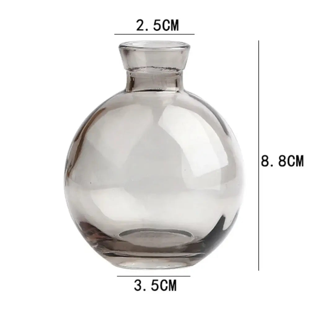 DecorBites™ Mini Glass Flower Vase for Home Decor