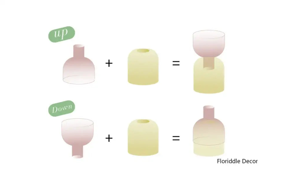 DecorBites™ Mini Glass Vase Set for Plants and Candles