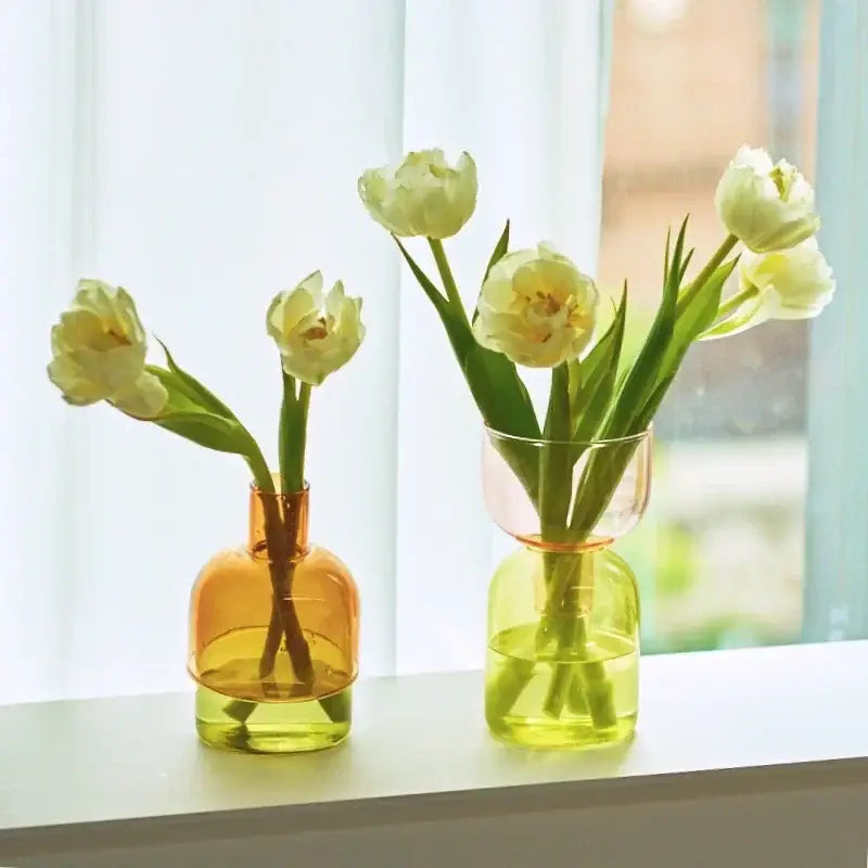 DecorBites™ Mini Glass Vase Set for Plants and Candles