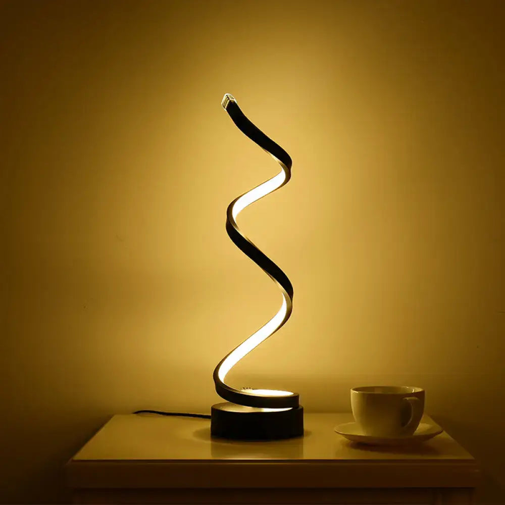 DecorBites™ Minimalist Acrylic Curve Night Light LED Table Lamp for Living Room