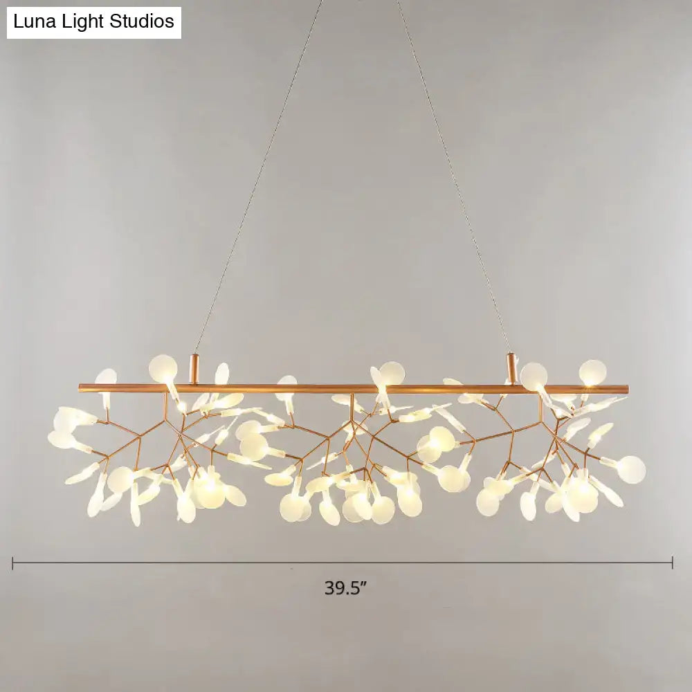 DecorBites™ Minimalist Acrylic Gold Pendant Ceiling Lamp - Heracleum Over Island Lighting