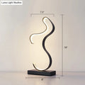 DecorBites™ Minimalist Aluminum LED Table Light for Living Room with Line Art Night Lighting