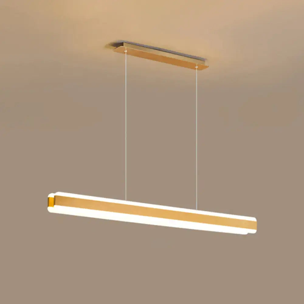 DecorBites™ Minimalist LED Island Pendant - Linear Acrylic Hanging Light for Dining Room