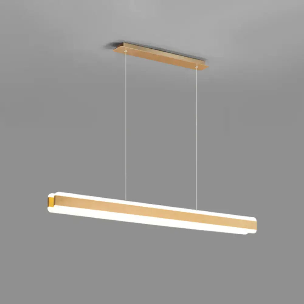 DecorBites™ Minimalist LED Island Pendant - Linear Acrylic Hanging Light for Dining Room