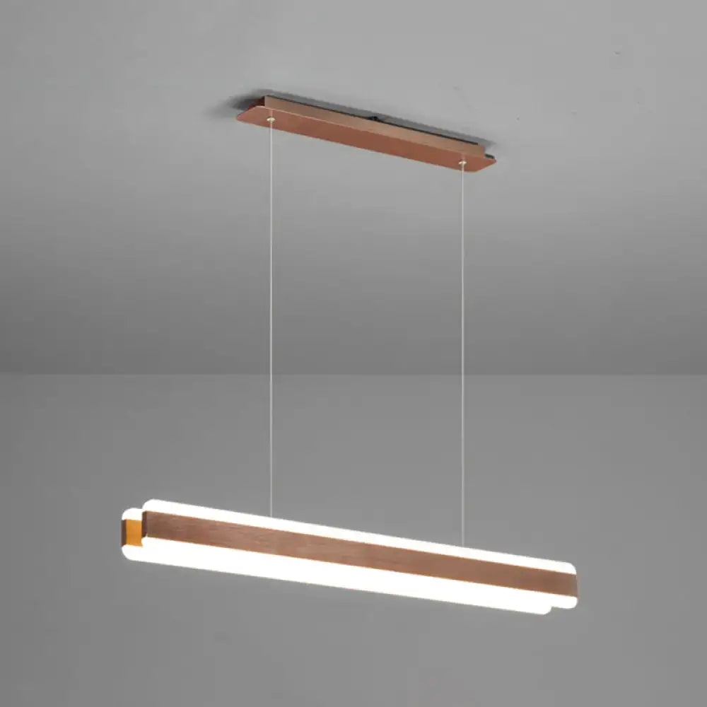 DecorBites™ Minimalist LED Island Pendant - Linear Acrylic Hanging Light for Dining Room