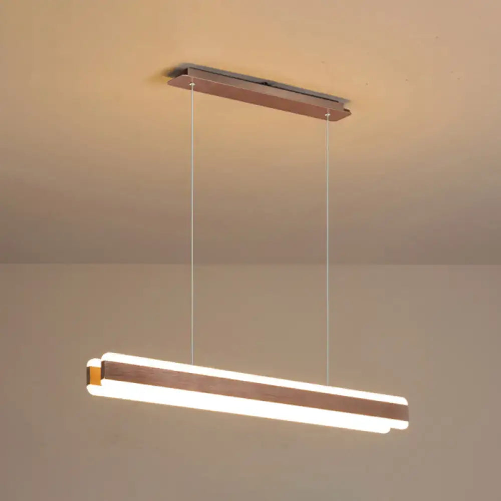 DecorBites™ Minimalist LED Island Pendant - Linear Acrylic Hanging Light for Dining Room
