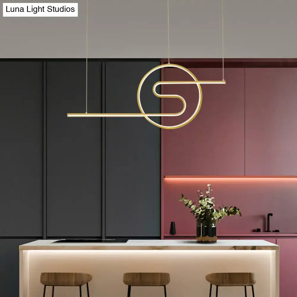 DecorBites™ Minimalist Metal LED Hanging Light for Dining Room and Kitchen Island