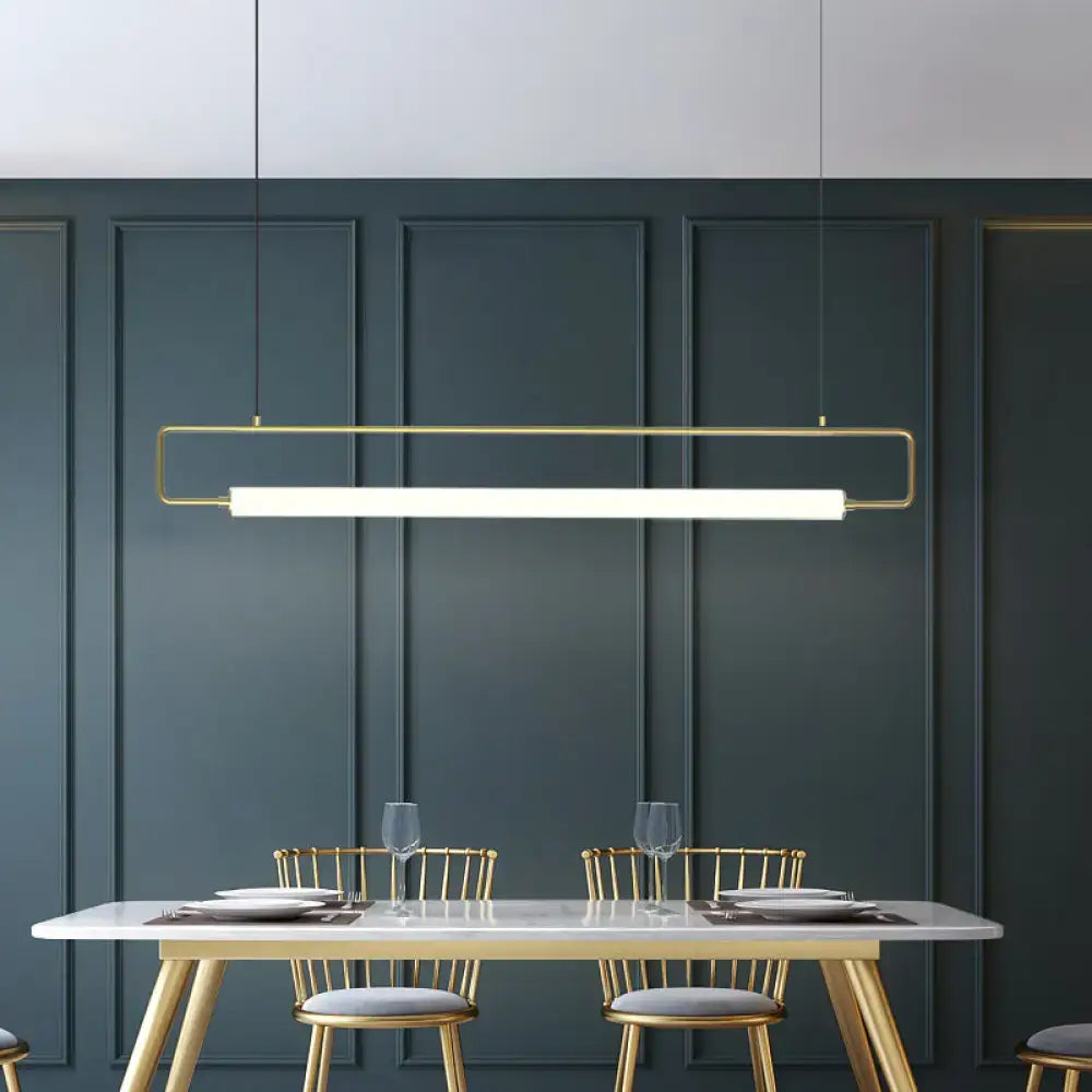 DecorBites™ Minimalist Metal LED Pendant Light for Dining Room Island Ceiling