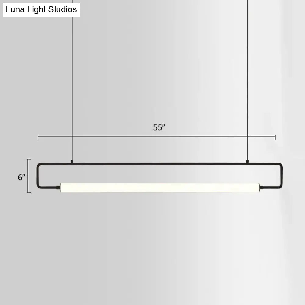 DecorBites™ Minimalist Metal LED Pendant Light for Dining Room Island Ceiling
