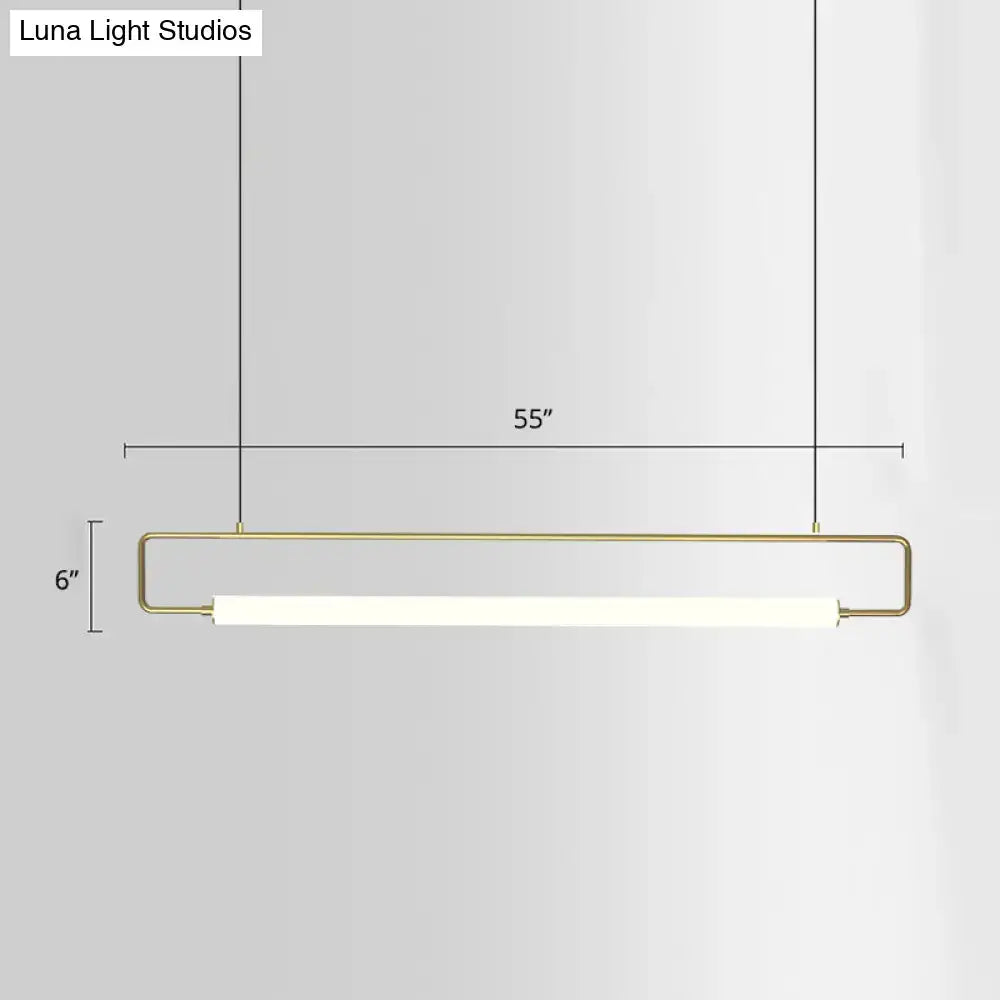 DecorBites™ Minimalist Metal LED Pendant Light for Dining Room Island Ceiling