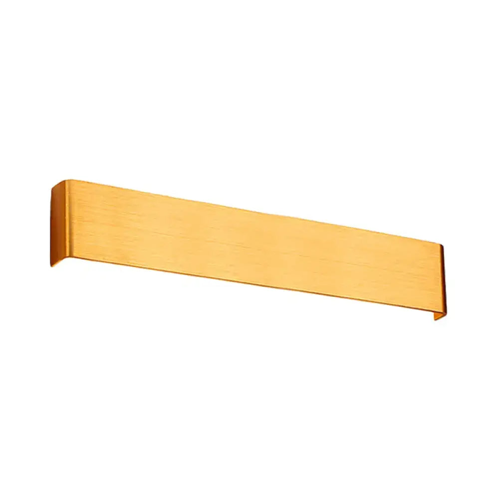DecorBites™ Minimalist Metal LED Rectangle Wall Light in Black/Silver, Warm/White Lighting - 6"/10" Dia. - Living Room Wall Washer Lamp