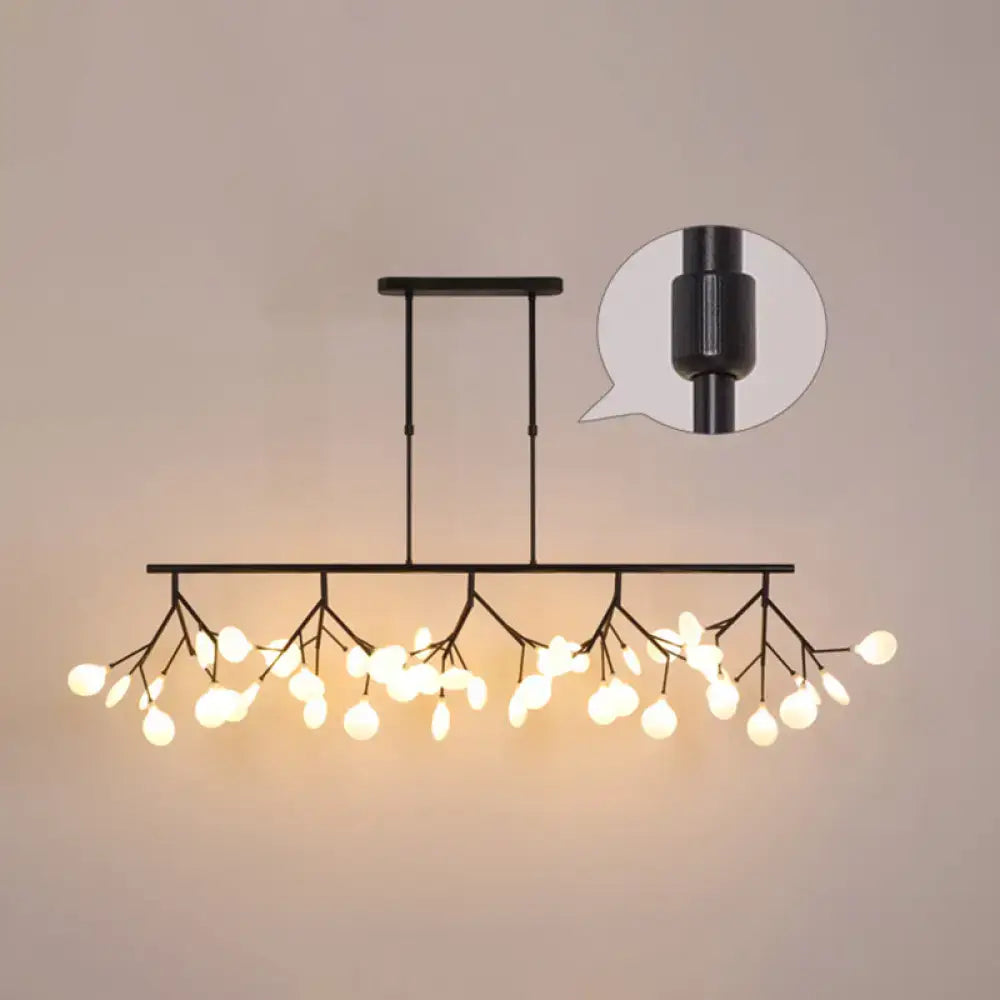 DecorBites™ مصباح سقف متدلي من الأكريليك بتصميم أغصان الحد الأدنى - أفكار إضاءة الجزر لغرفة الطعام