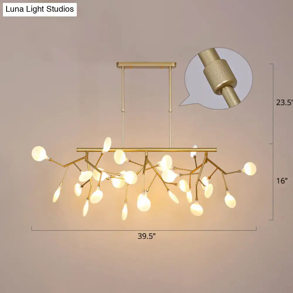DecorBites™ مصباح سقف متدلي من الأكريليك بتصميم أغصان الحد الأدنى - أفكار إضاءة الجزر لغرفة الطعام
