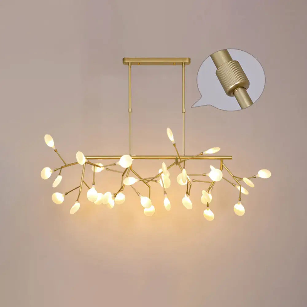 DecorBites™ مصباح سقف متدلي من الأكريليك بتصميم أغصان الحد الأدنى - أفكار إضاءة الجزر لغرفة الطعام