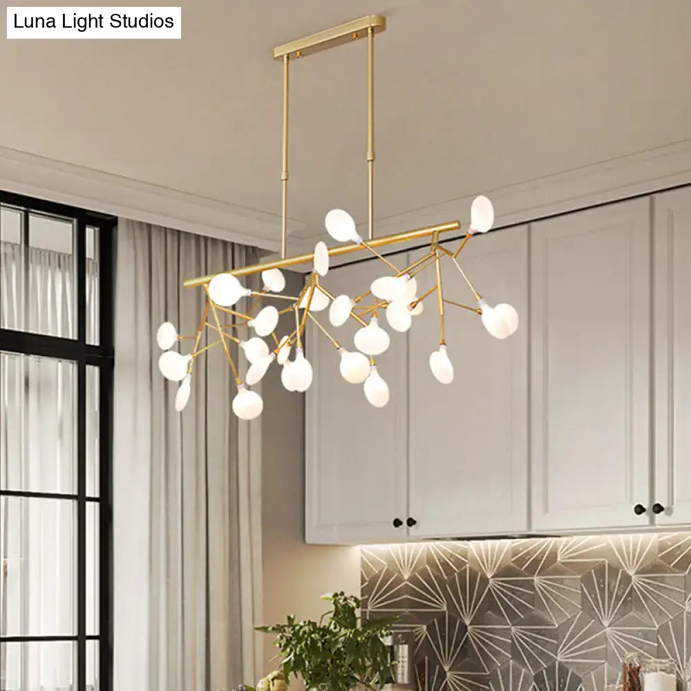 DecorBites™ مصباح سقف متدلي من الأكريليك بتصميم أغصان الحد الأدنى - أفكار إضاءة الجزر لغرفة الطعام