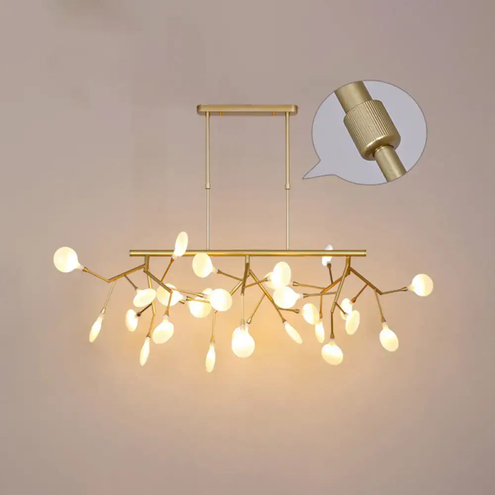 DecorBites™ مصباح سقف متدلي من الأكريليك بتصميم أغصان الحد الأدنى - أفكار إضاءة الجزر لغرفة الطعام