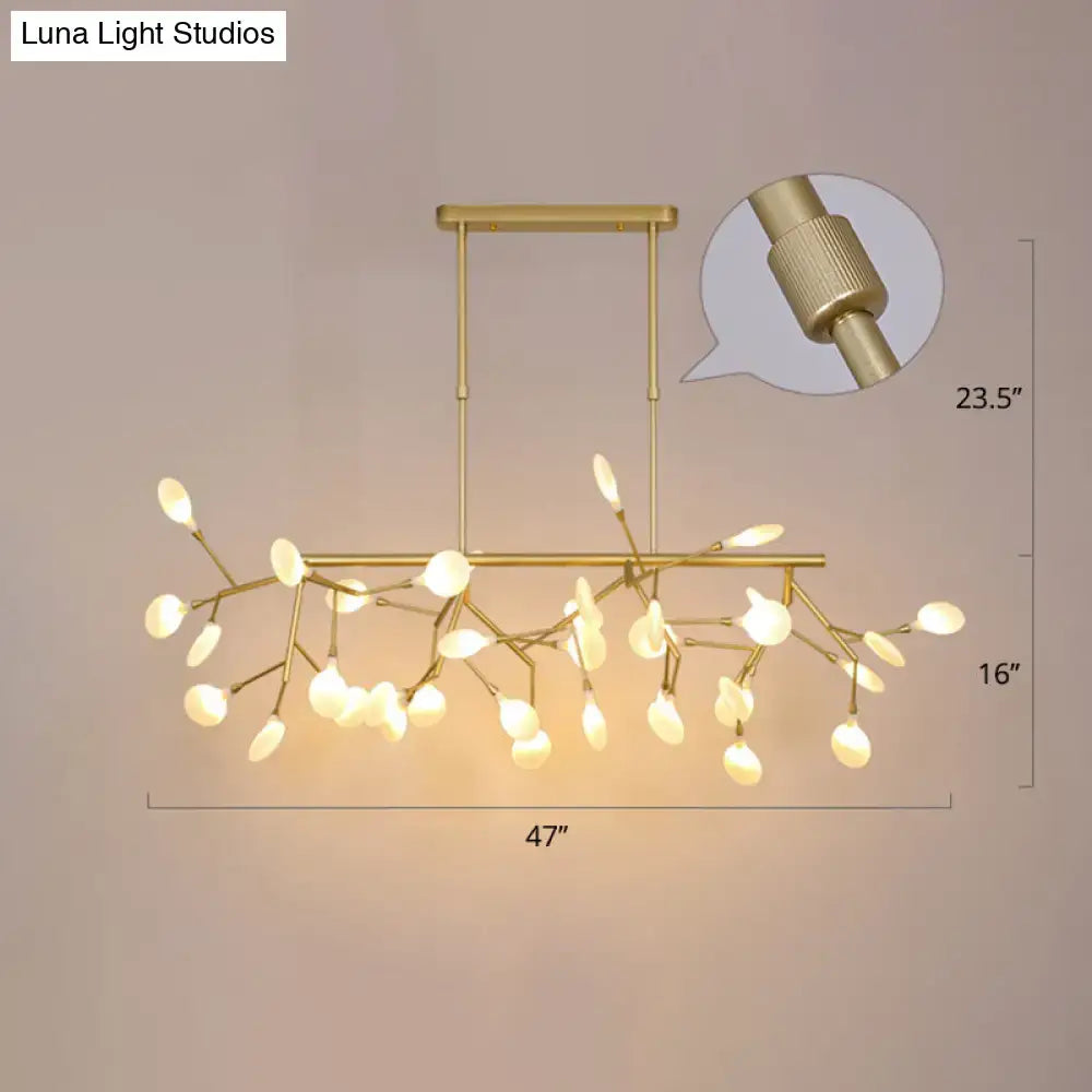 DecorBites™ مصباح سقف متدلي من الأكريليك بتصميم أغصان الحد الأدنى - أفكار إضاءة الجزر لغرفة الطعام