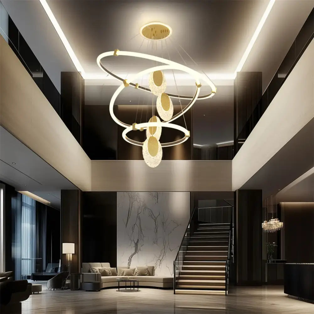 DecorBites™ Modern 3-Layer LED Chandelier Pendant Light