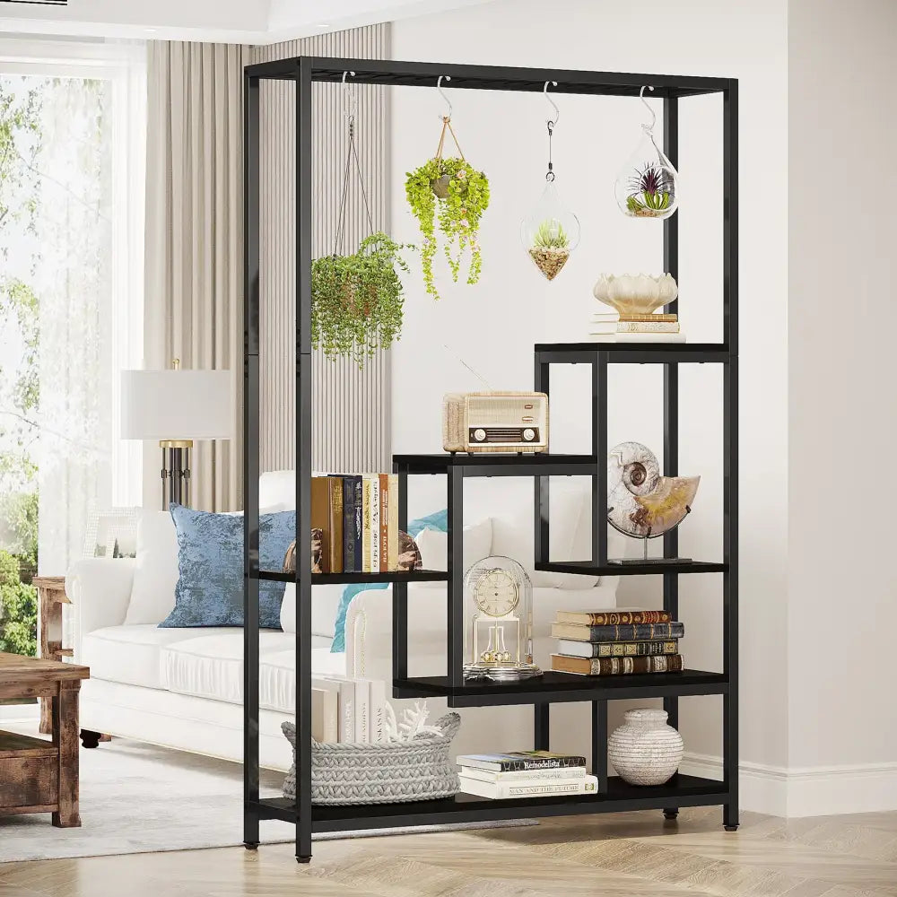 DecorBites™ Modern 5-Tier Tall Metal Plant Stand