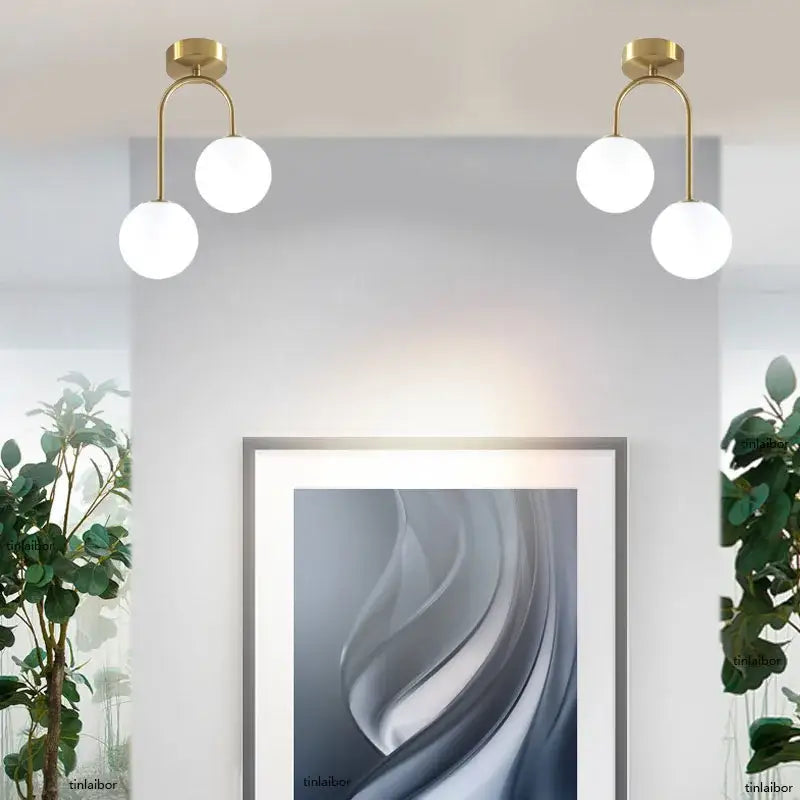 DecorBites™ Modern Acrylic Ball Ceiling Light for Home