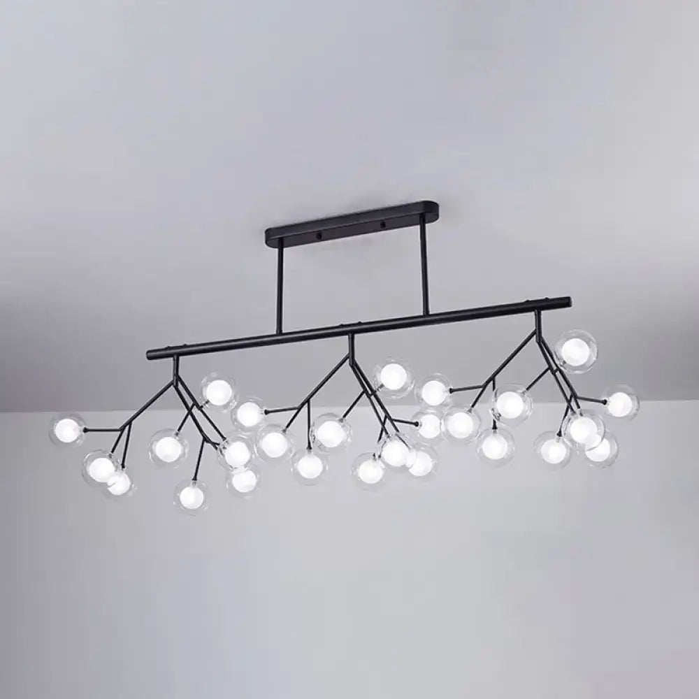 DecorBites™ Modern Acrylic Firefly Island Pendant Ceiling Lights for Dining Room – 27 Lights