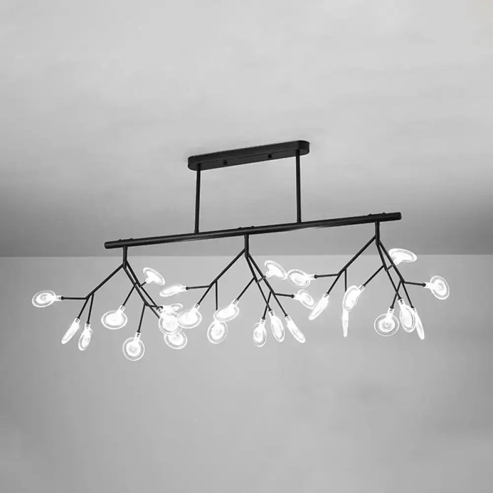 DecorBites™ Modern Acrylic Firefly Island Pendant Ceiling Lights for Dining Room – 27 Lights