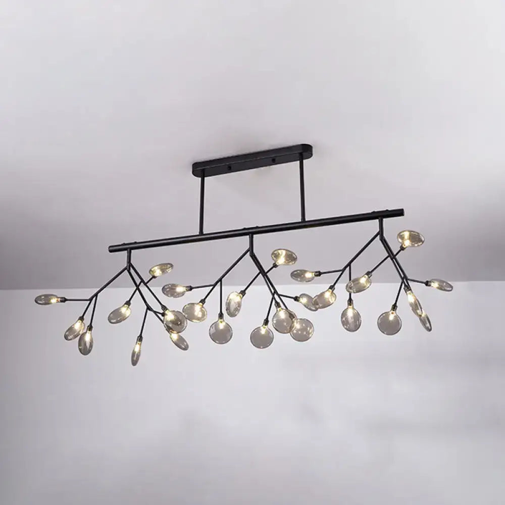 DecorBites™ Modern Acrylic Firefly Island Pendant Ceiling Lights for Dining Room – 27 Lights
