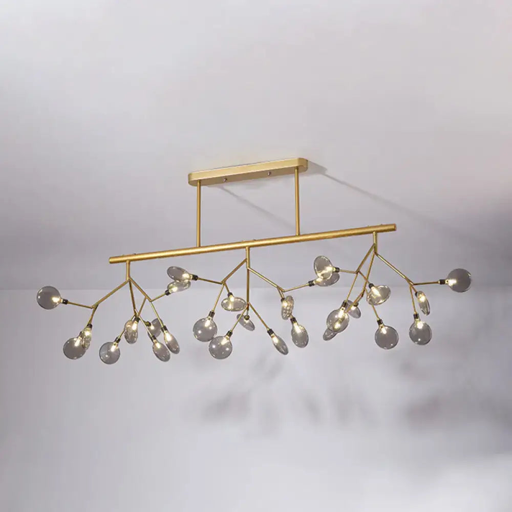 DecorBites™ Modern Acrylic Firefly Island Pendant Ceiling Lights for Dining Room – 27 Lights