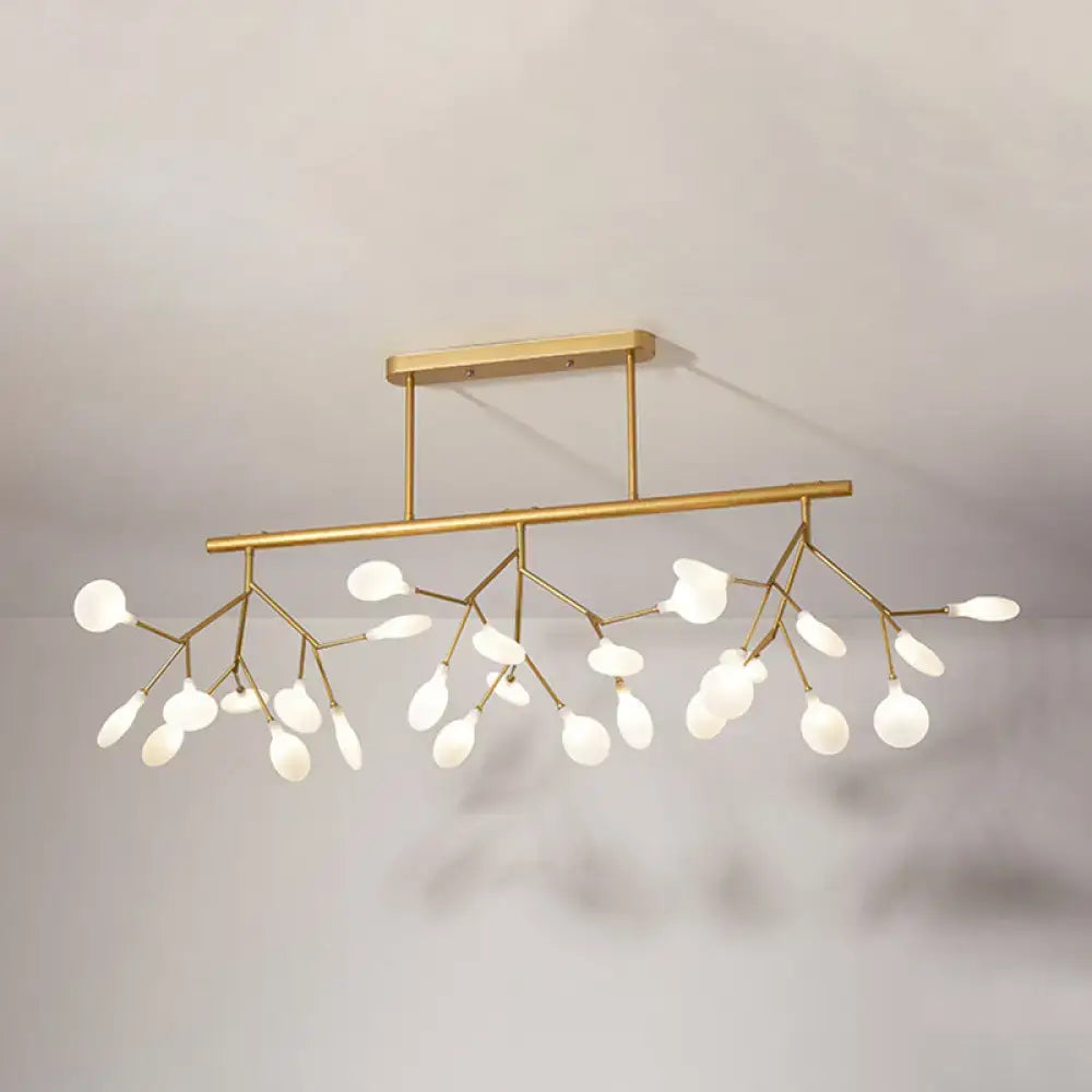 DecorBites™ Modern Acrylic Firefly Island Pendant Ceiling Lights for Dining Room – 27 Lights
