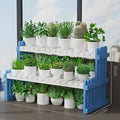 DecorBites™ Modern Bamboo 2-Tier Plant Display Stand