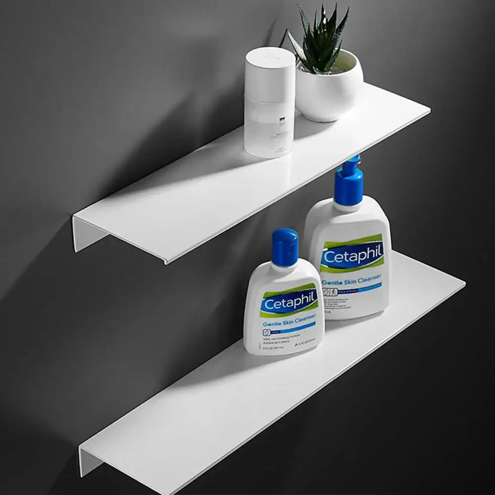DecorBites™ Modern Black and White Wall-Mounted Organizer Shelf