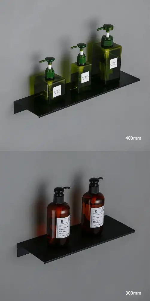 DecorBites™ Modern Black and White Wall-Mounted Organizer Shelf