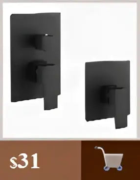 DecorBites™ Modern Black Bathroom Sink Faucet