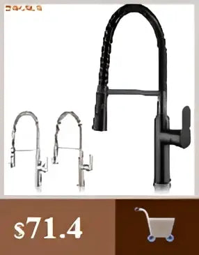 DecorBites™ Modern Black Bathroom Sink Faucet