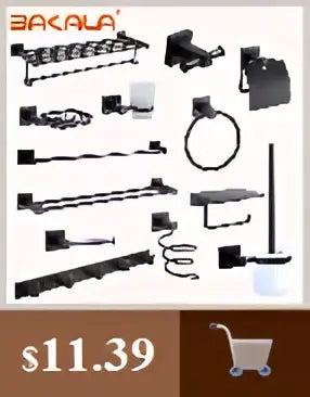 DecorBites™ Modern Black Bathroom Sink Faucet