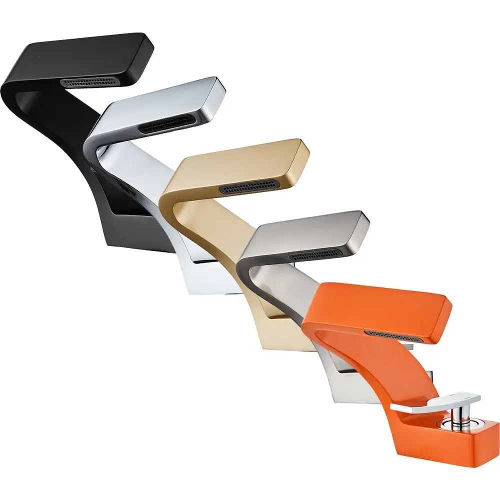 DecorBites™ Modern Black Bathroom Sink Faucet