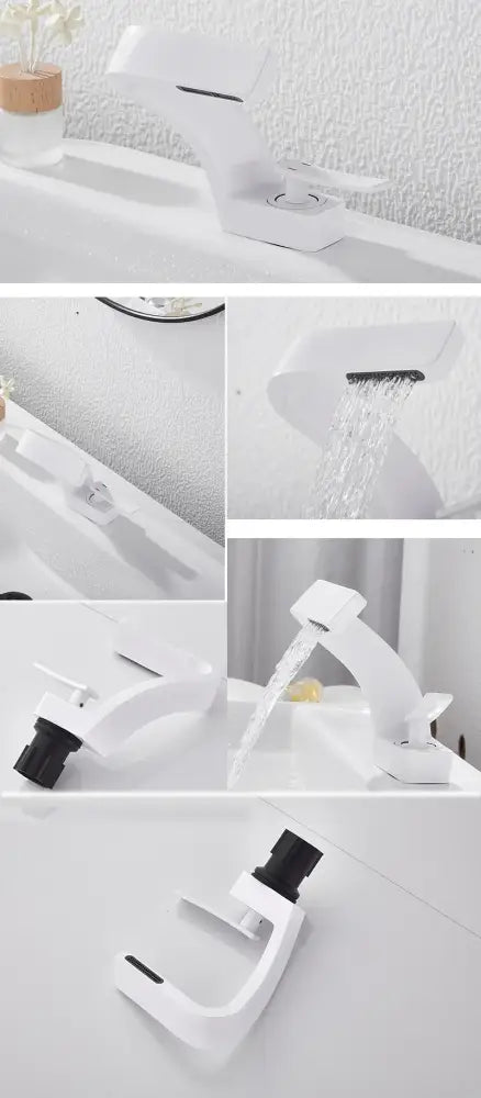 DecorBites™ Modern Black Bathroom Sink Faucet