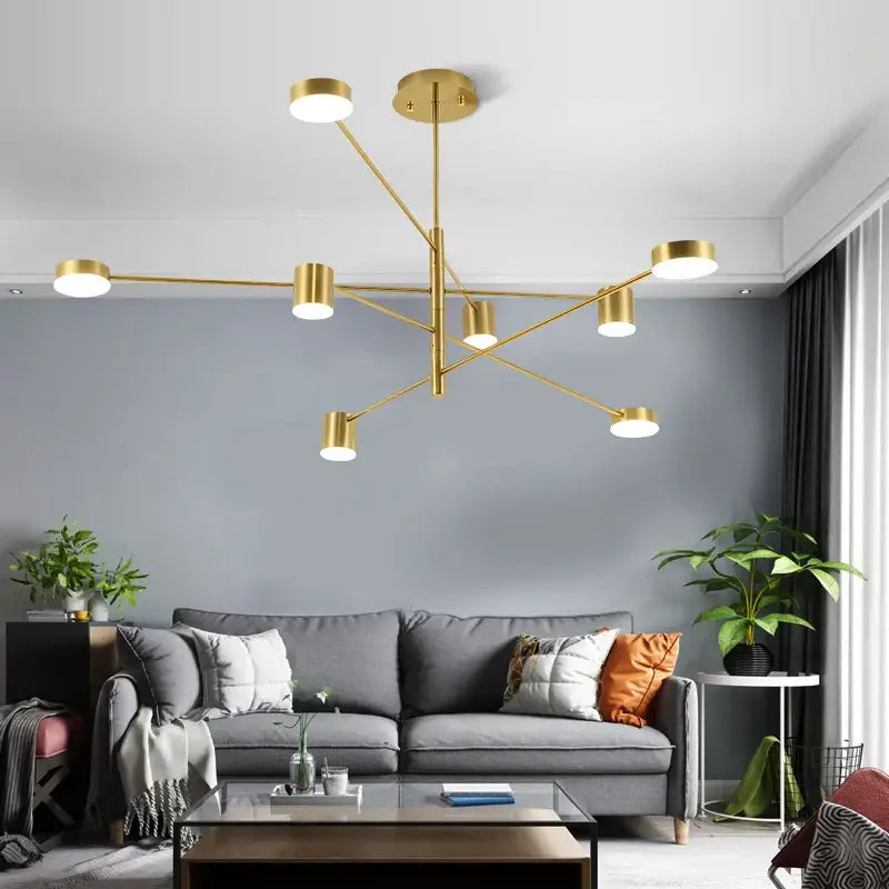 DecorBites™ Modern Black Chandelier: Nordic Style Home Lighting