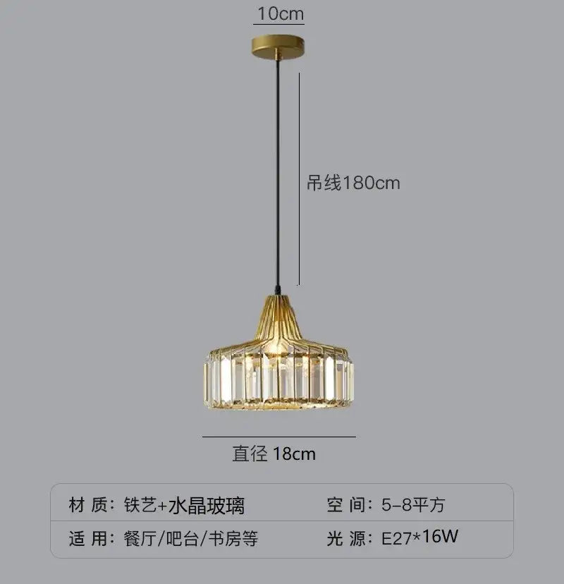DecorBites™ Modern Black Crystal LED Pendant Chandelier