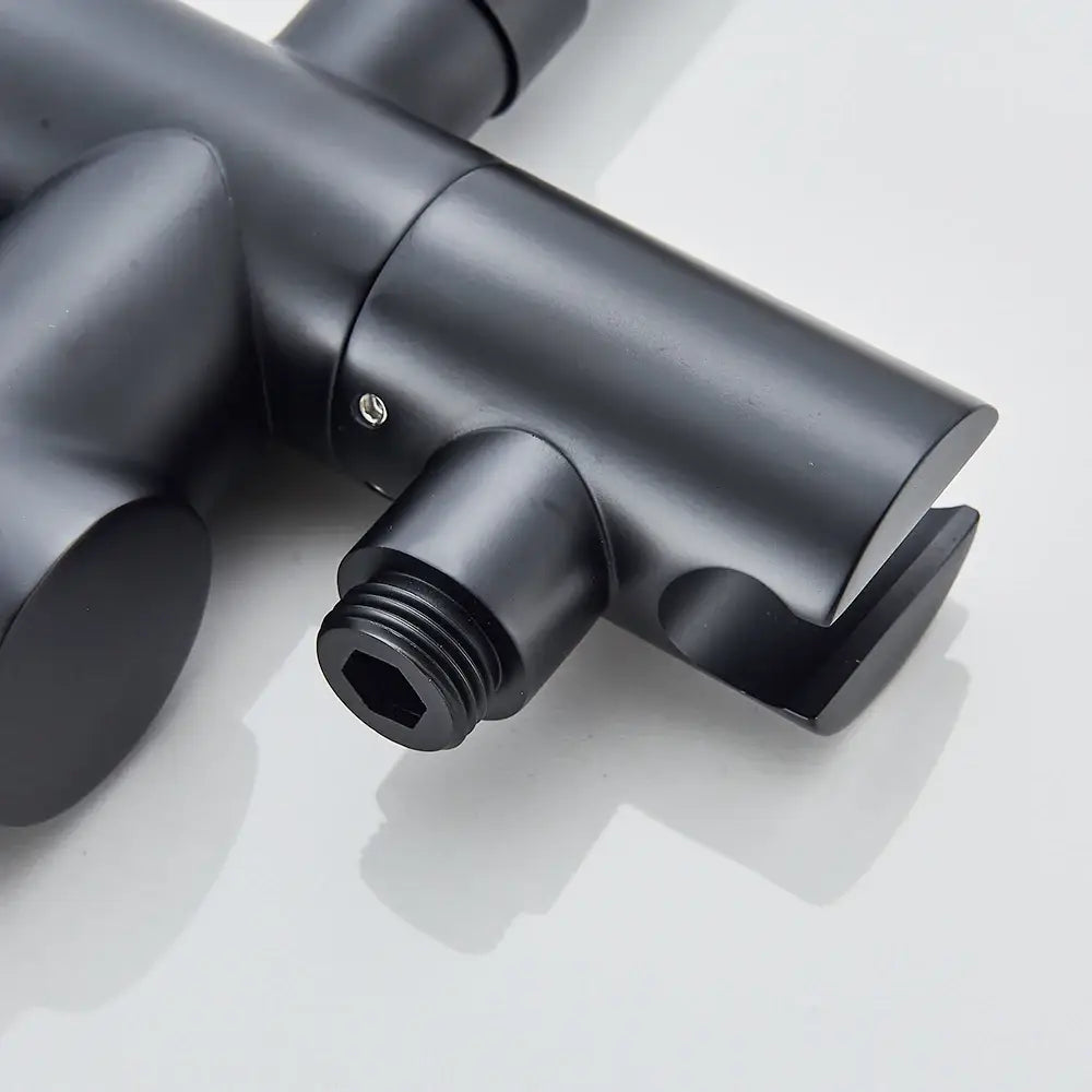 DecorBites™ Modern Black Floor Mounted Tub Faucet