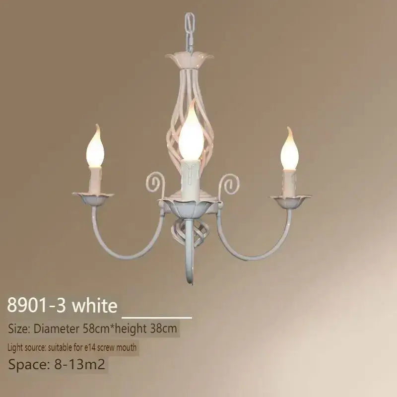 DecorBites™ Modern Black Iron Chandelier for Living Room